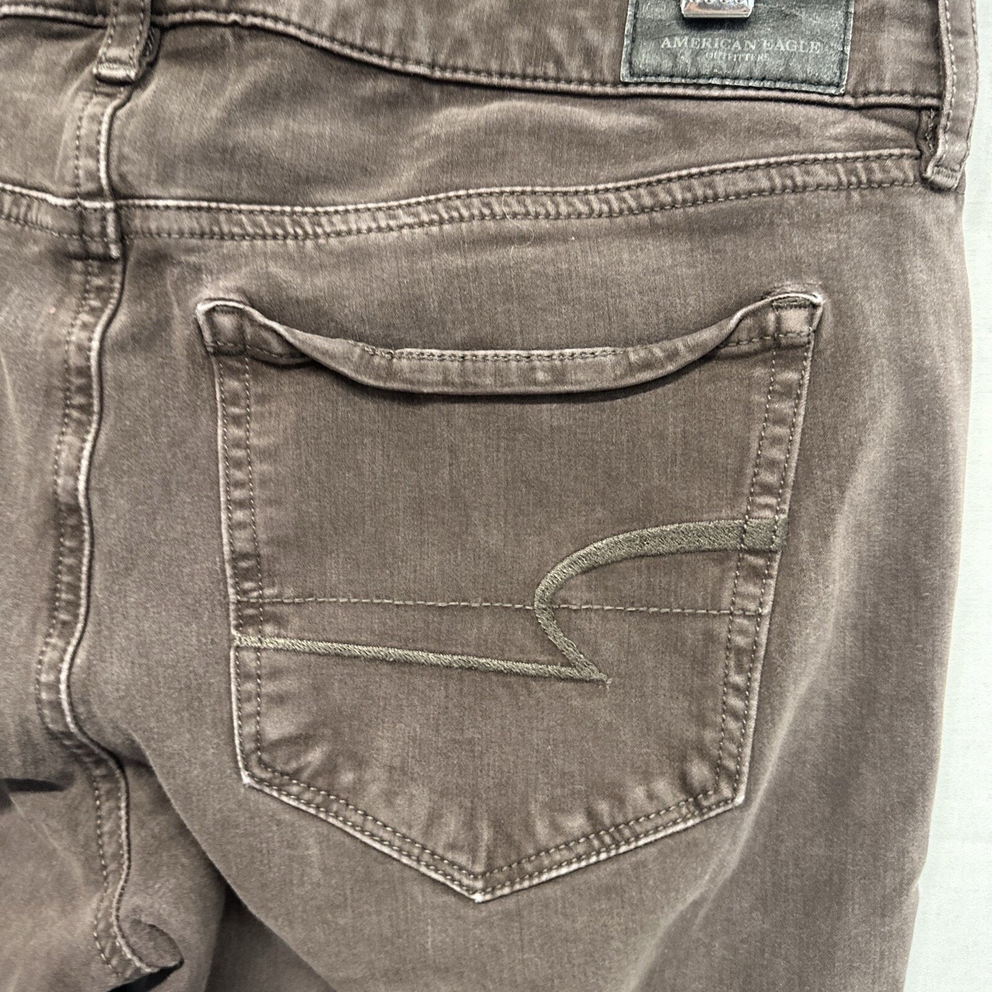 American Eagle Jeans Women’s Size 6 Brown Super Stretch X4 Hi-Rise Jegging Denim