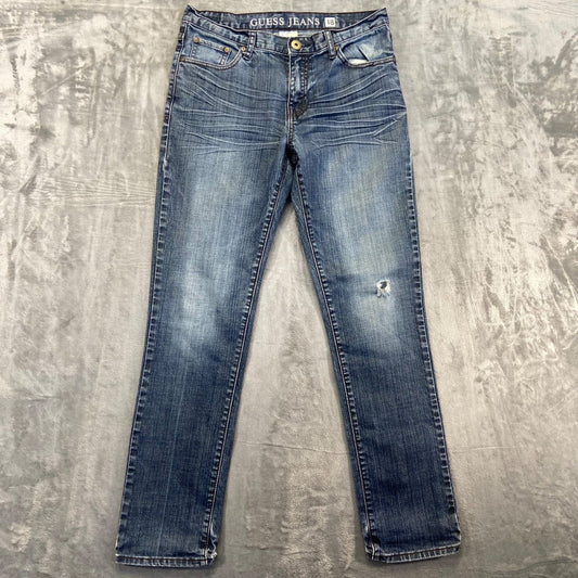 Guess Women's Skinny Jeans Size 18 Blue Dark Wash