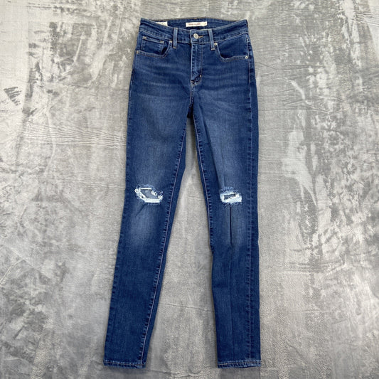 Levi's Distressed 721 Skinny Jeans Women’s 30x30 Blue Denim