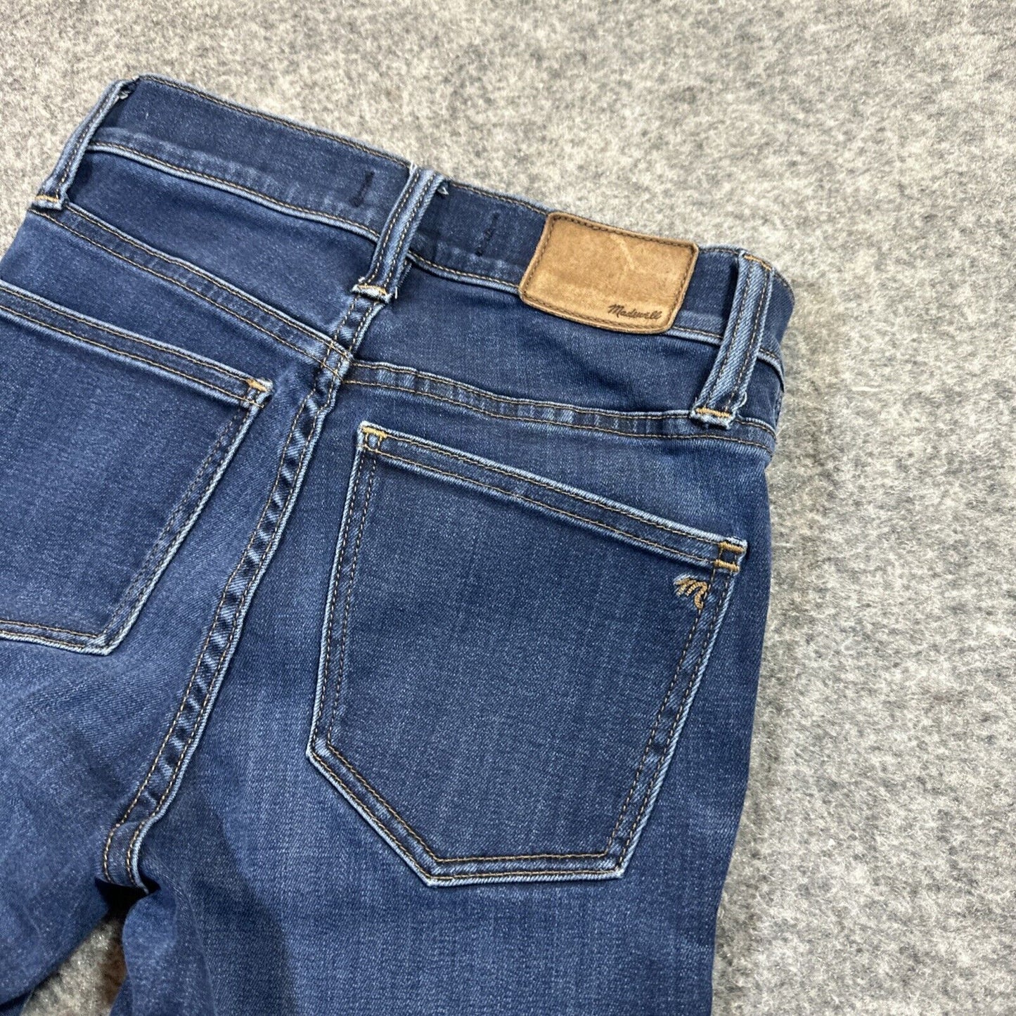 Madewell 9" High Rise Skinny Jeans Womens Size 23 Dark Blue Denim