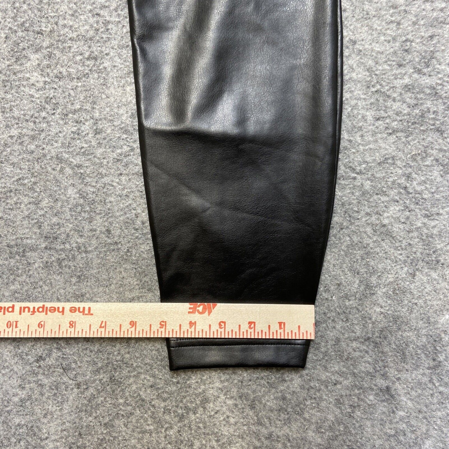 New WHBM White House Black Market Faux Leather Runaway Legging Women's 12S Black