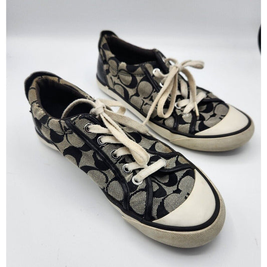 COACH Barrett II Women's Canvas Sneakers Size 7B or 37 (EU)