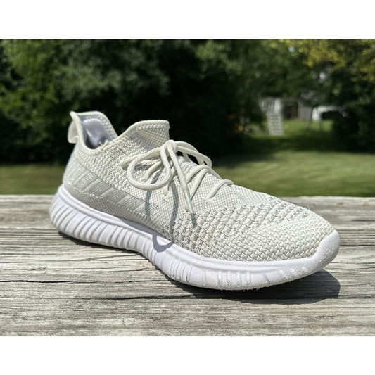 Avia Women's White SIZE 10 Mixed Knit Casual Slip-on Sneaker NWT
