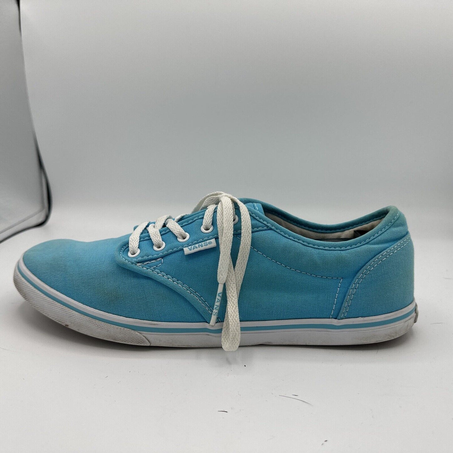 VANS Authentic Classic Light Baby Blue Womens 9 Shoes Skater