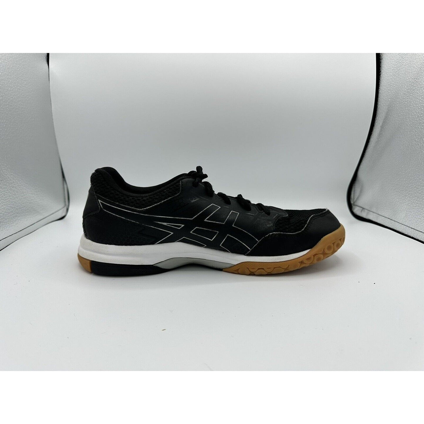 Asics Gel-Rocket Women's Size 9.5 Black Athletic Volleyball Shoes EUC B756Y